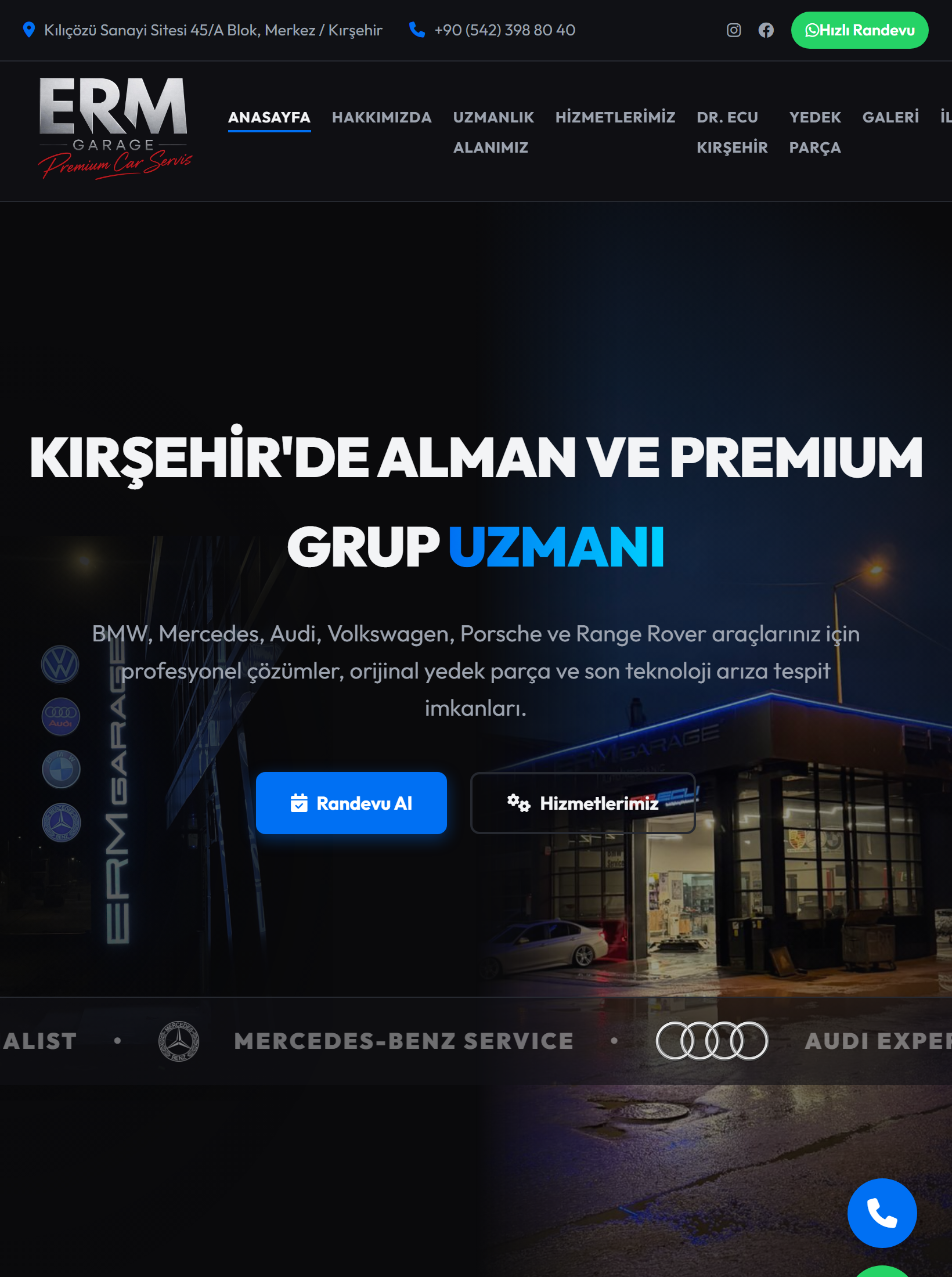 ERM Auto Service iPad Tablet Görünüm