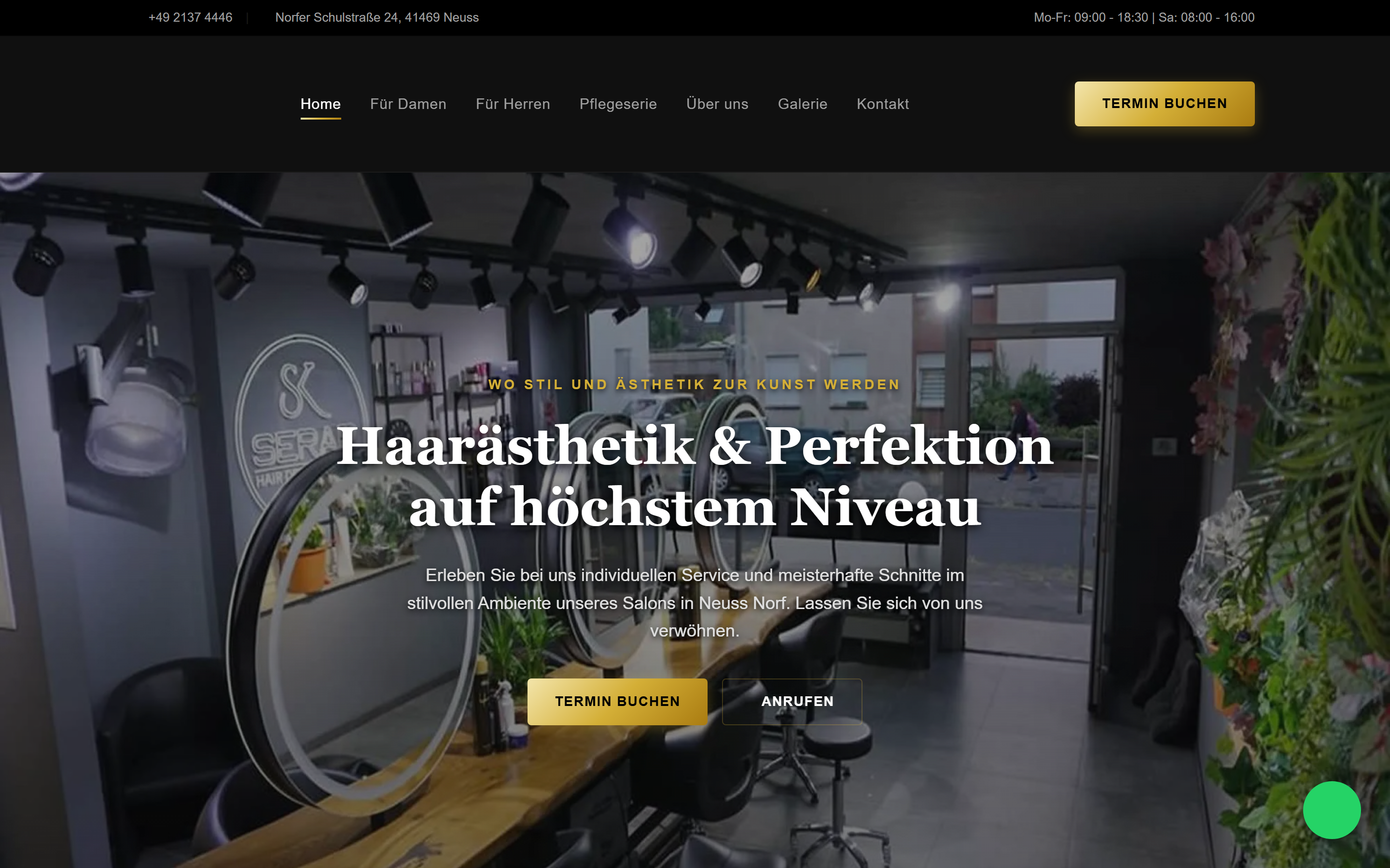 Serap Hair Design Studio Masaüstü Görünüm
